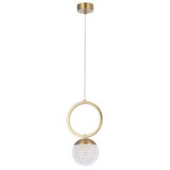 Светильник подвесной Crystal Lux CAROLINA SP1 V1 BRASS, фото 